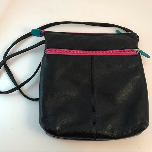 ili New York Multi Coloured Leather Crossbody Bag NWOT - Picture 9 of 14